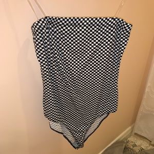 Black and white bodysuit